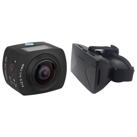 Pack Nk AC3078 360 Videocámara Deportiva + GV3059 Gafas de Realidad Virtual NFC