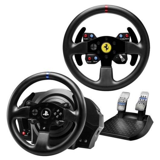 Pack Thrustmaster T300 RS Force Feedback + Ferrari 458 Challenge Wheel Add-On