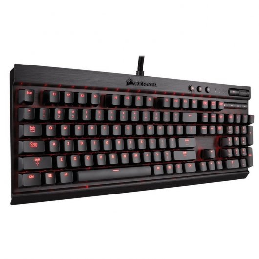Corsair K70 Teclado Cherry MX Blue Gaming Retroiluminado LED Rojo