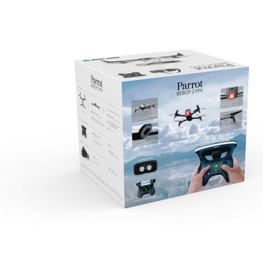 Parrot Bebop 2 Drone Rojo + Skycontroller 2 + CockpitGlasses