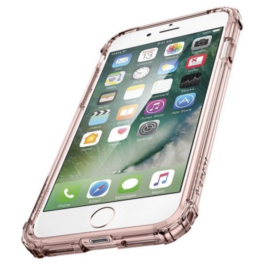 Spigen Crystal Shell Carcasa Rosa para iPhone 7 Plus