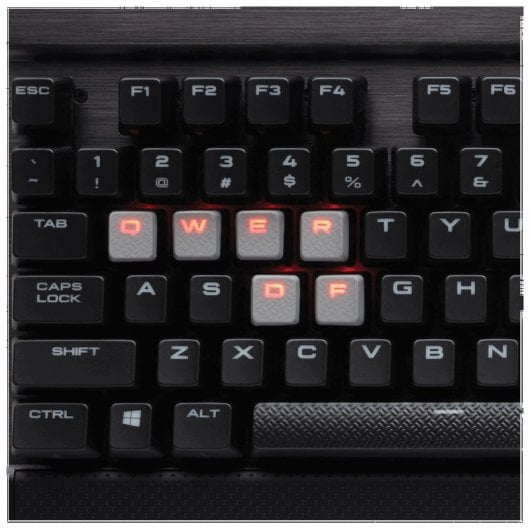 Corsair K70 Lux Teclado Mecánico LED Rojo Cherry MX Red