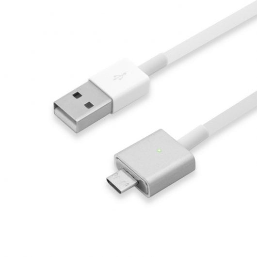Unotec Cable MicroUSB con Cabezal Magnético Gris