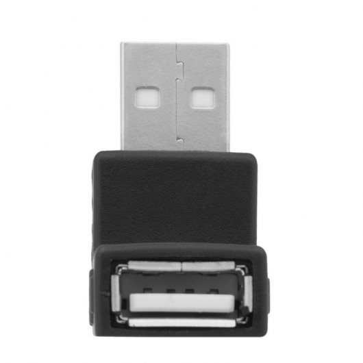 Unotec Adaptador USB 2.0 Macho/Hembra  Acodado