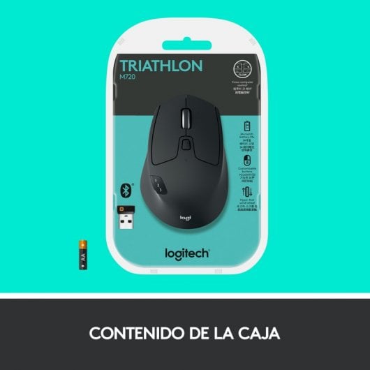 Logitech M720 Triathlon Rato Sem Fios Preto 1000DPI