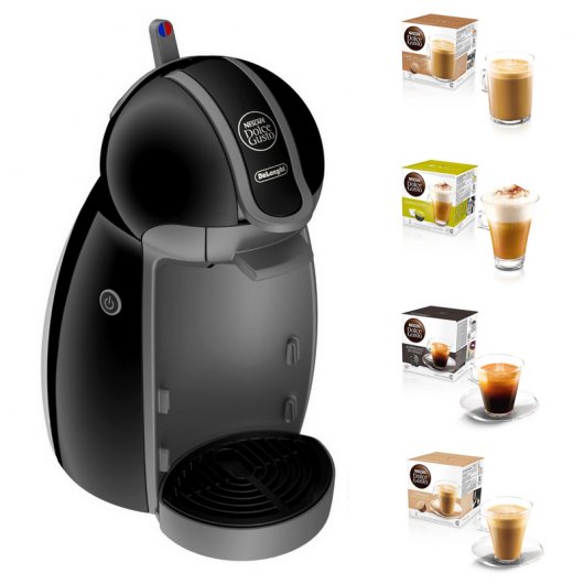DeLonghi EDG 200.B Dolce Gusto Piccolo Negra + 4 Packs de Café