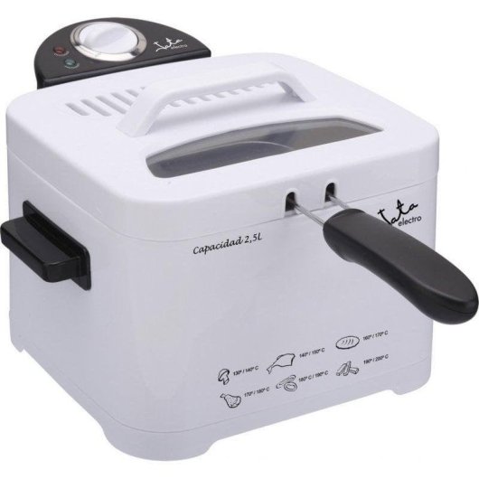 Friteuse Jata FR278 avec Hublot 2,5 L 2000 W Thermostat Réglable
