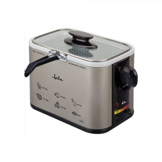 Friteuse Jata FR326E 1.3L 1000W Compact RVS Gemakkelijk Schoon te Maken