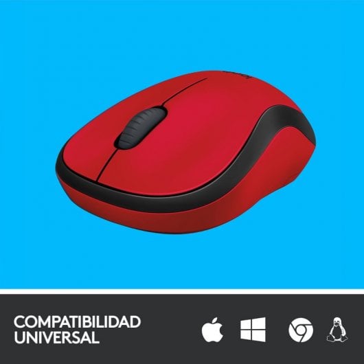 Logitech M220 Silent Ratón Wireless Rojo
