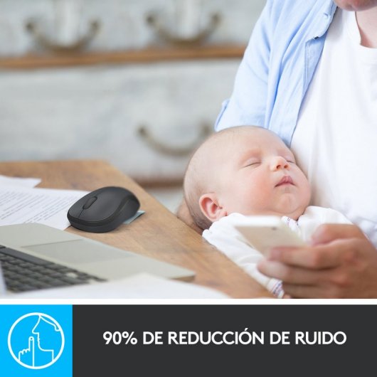 Logitech M220 Silent Ratón Wireless Azul