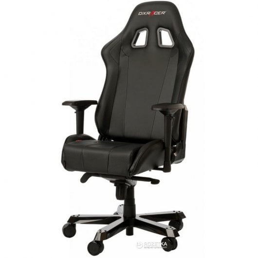 Компьютерное кресло dxracer king oh ks06 игровое обивка искусственная кожа цвет черный оранжевый