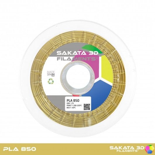 Sakata 3D Bobina de Filamento PLA 850 1.75mm Dorado 1Kg