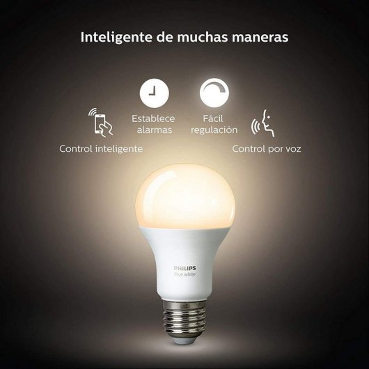 Philips Hue Kit Kit 2 Lâmpadas Inteligentes LED E27 9W + Ponte