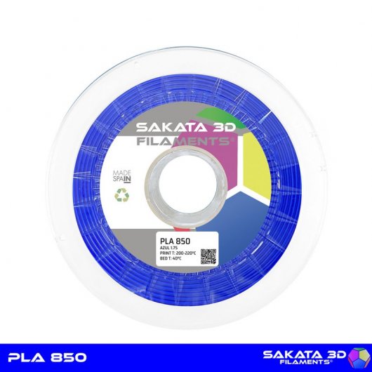 Sakata 3D Bobina de Filamento PLA 850 1.75mm Azul 1Kg