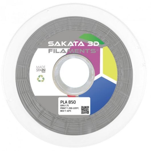 Bobina di filamento 3D Sakata PLA 850 1,75mm Grigio 1Kg