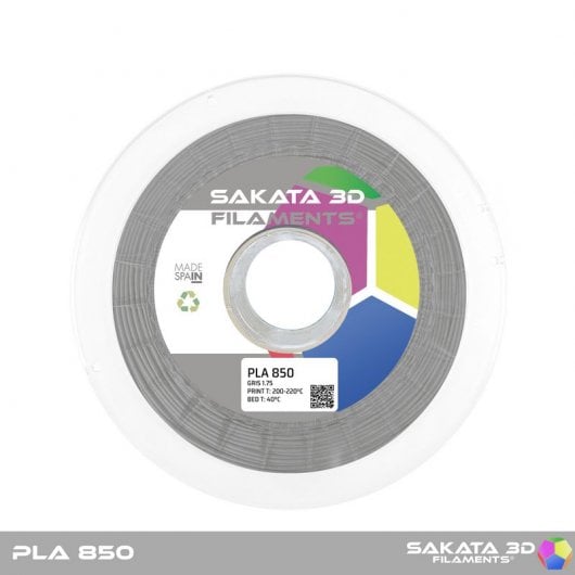 Bobina di filamento 3D Sakata PLA 850 1,75mm Grigio 1Kg