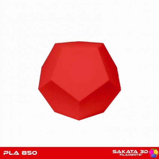 Bobina de Filamento PLA 3D850 1.75mm Vermelho 1Kg