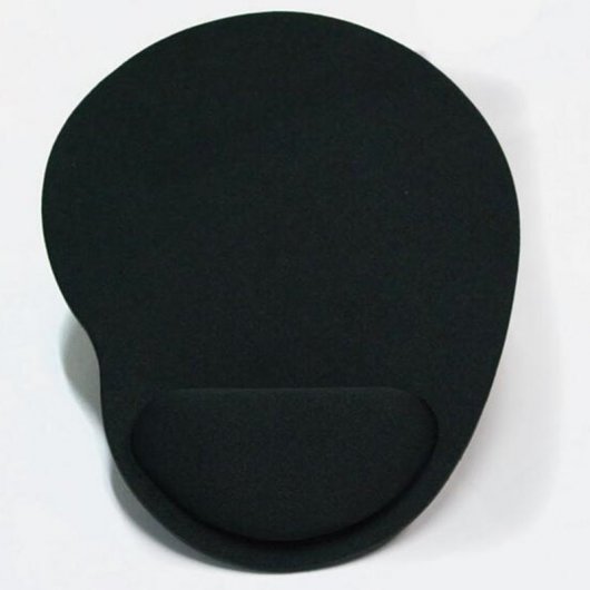 Alfombrilla de Ratón con Reposamuñecas Negra