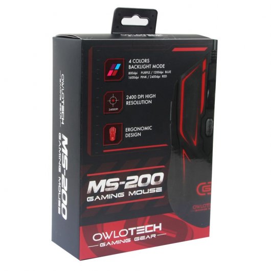 Owlotech MS-200 Ratón Gaming 2400 DPI