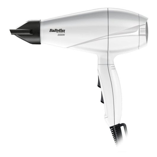 Secador de Cabelo Profissional BaByliss 6604WE Pro Light 2000W 3 Temperaturas 2 Velocidades Branco