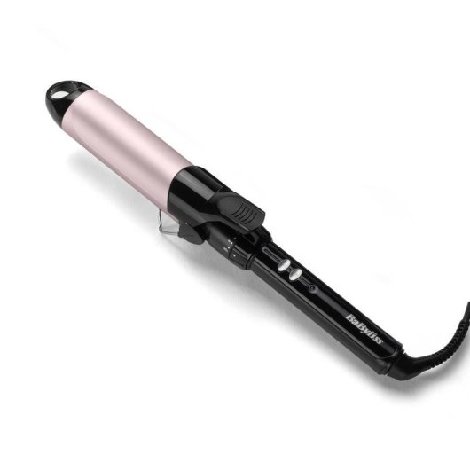Enrolador de Cabelo BaByliss C338E Cerâmico 38 mm 110-180°C 10 Níveis Preto Rosa