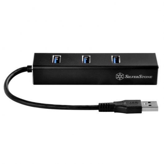 Adaptateur SilverStone EP04 USB 3.0/Ethernet + 3 hubs USB 3.0