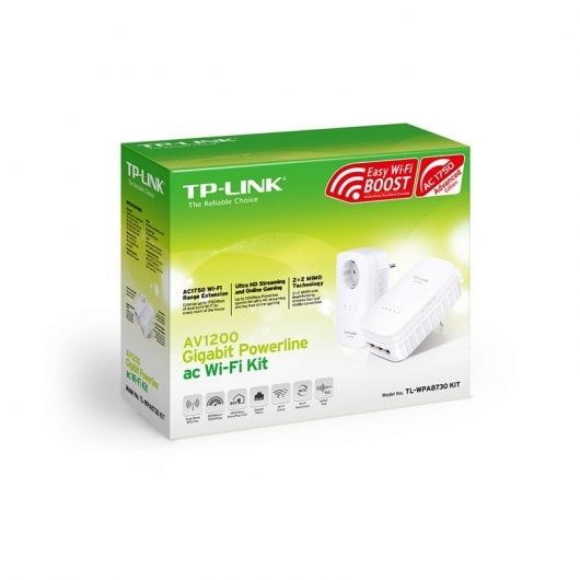 TP-Link TL-WPA8730 Kit de Adaptadores Powerline Gigabit Wi-Fi AC AV1200