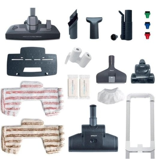 Aspirateur Poussière et Eau Polti MCV85 Total Clean & Turbo 2200W sans Sac HEPA 0,8L Accessoires