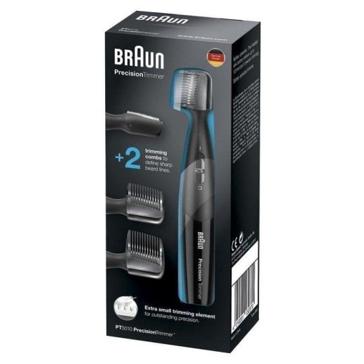 Tondeuse Barbe Visage Braun PT 5010 Sans Fil 120min Résistant à l'Eau 3 Réglages 3 Sabots
