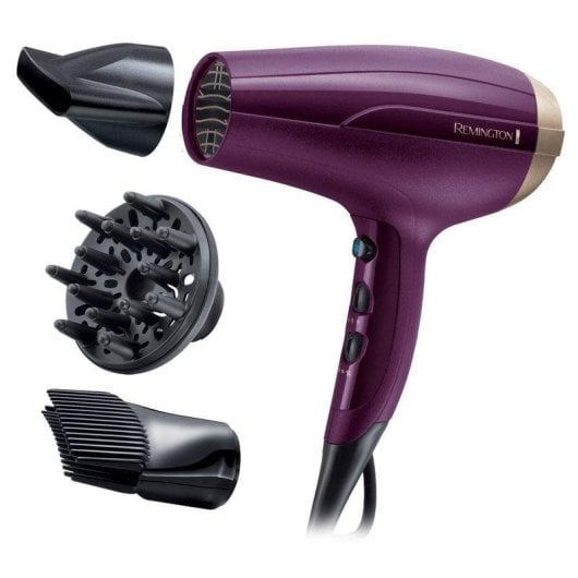 Sèche-cheveux Ionique Remington D5219 Your Style 2300W 3 Températures 2 Vitesses avec Accessoires Violet