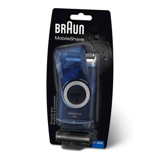 Elektrorasierer Braun MobileShave M60 Kabellos 60min Wasserdicht