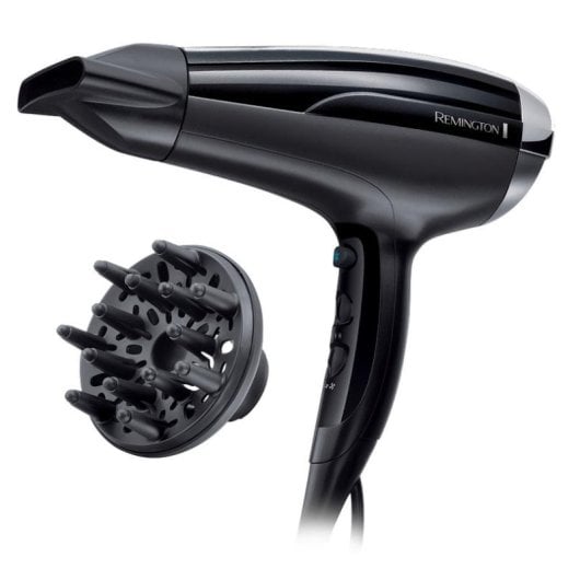 Sèche-cheveux Ionique Remington D5215 Pro-Air Shine 2300W 3 Températures 2 Vitesses Accessoires Noir