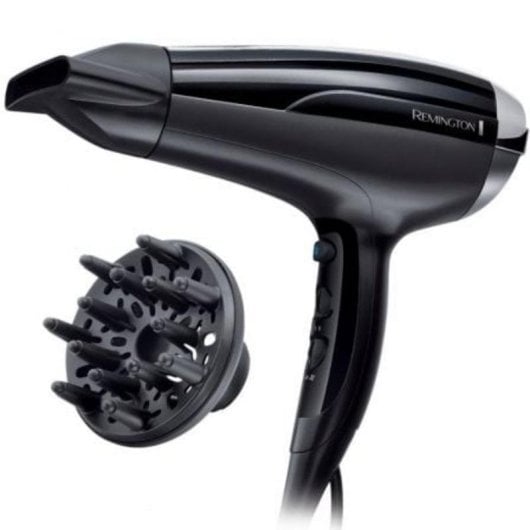 Sèche-cheveux Ionique Remington D5215 Pro-Air Shine 2300W 3 Températures 2 Vitesses Accessoires Noir