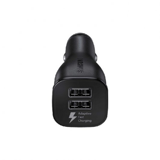 Samsung Cargador Dual Coche Carga Rápida 2A Negro