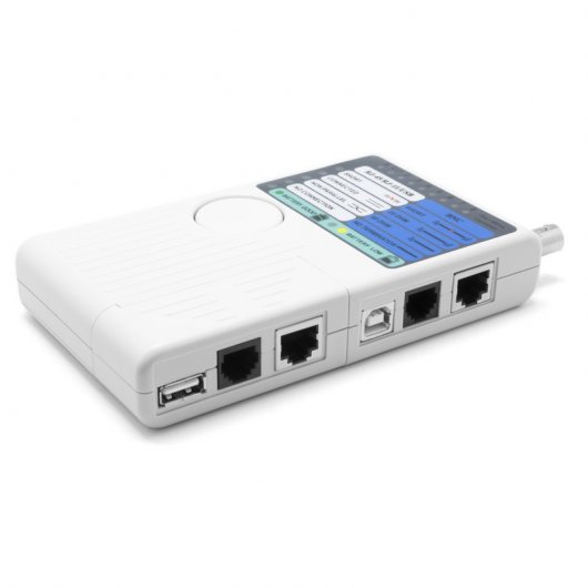 Unotec Testeador de Cables RJ45/RJ11/USB y BNC