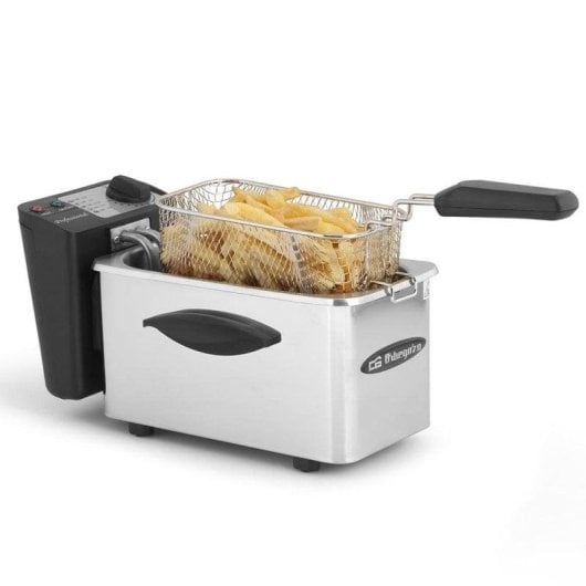 Fritadeira Orbegozo FDR 25 2.5L 2000W com termostato regulável