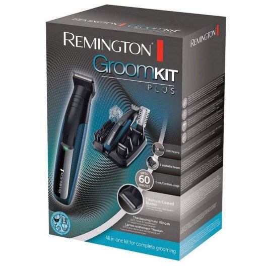 Máquina de Cortar Cabelo Multifunções Remington PG6150 Sem Fios 60min 5 Pentes Lavável