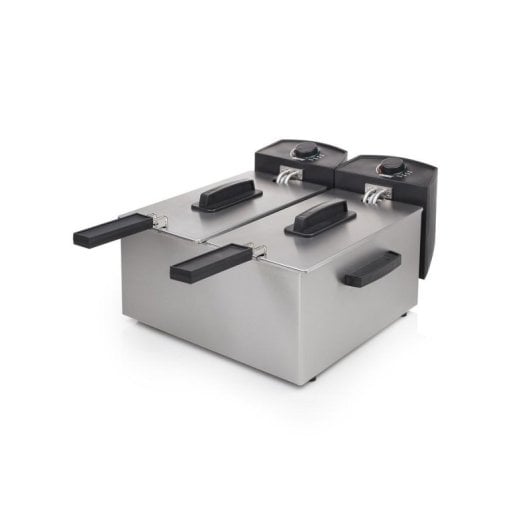 Fritteuse Princess 183123 6L 3600W Doppelbehälter Cool Zone Edelstahl