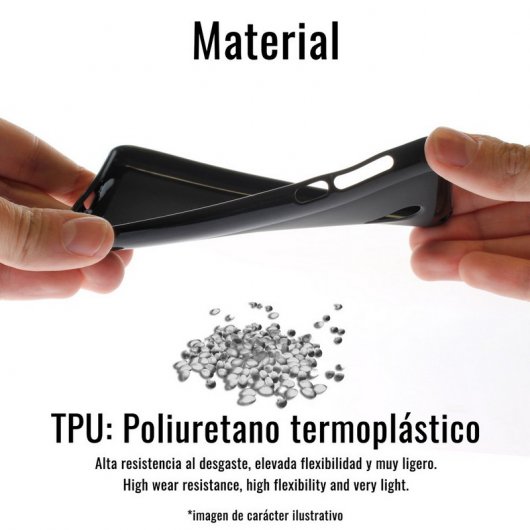 Becool Funda Basic Negra para Bq Aquaris U PLus