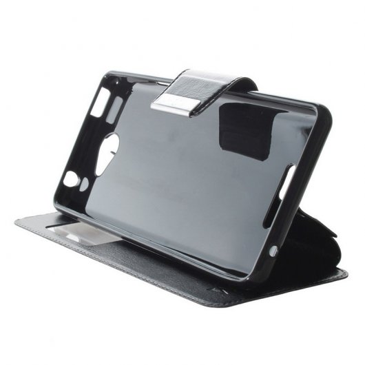 Funda View Cover para Bq Aquaris U/U Lite Negro