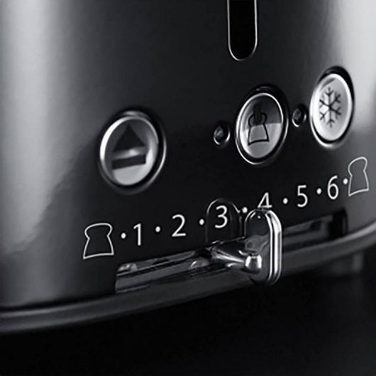 Russell Hobbs Classic Noir 2 Ranuras Tostadora Retro