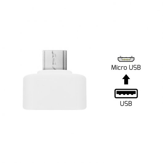 Unotec Mini Adaptador MicroUSB a USB OTG