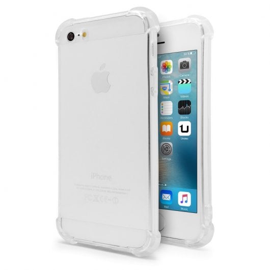 Coque antichoc en gel TPU Unotec pour iPhone 5/5S/SE
