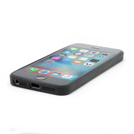 Unotec Second Skin Funda Negra para iPhone 5/5S/SE