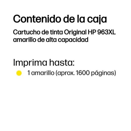 Tintenpatrone Original HP 963XL Gelb