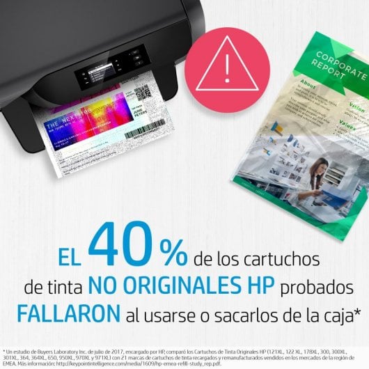 Cartucho de Tinta Original HP 62 Negro