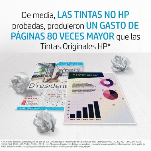 Cartucho de Tinta Original HP 62 Negro
