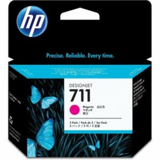 Cartuccia inchiostro HP 711 Magenta Multipack 3x29 ml per DesignJet