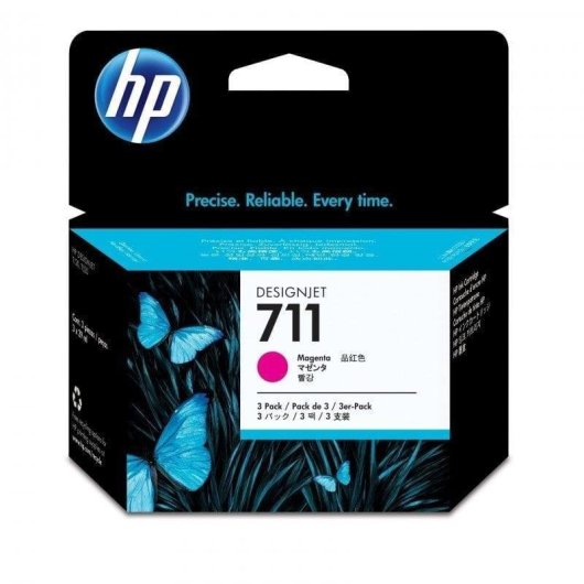 Cartuccia inchiostro HP 711 Magenta Multipack 3x29 ml per DesignJet