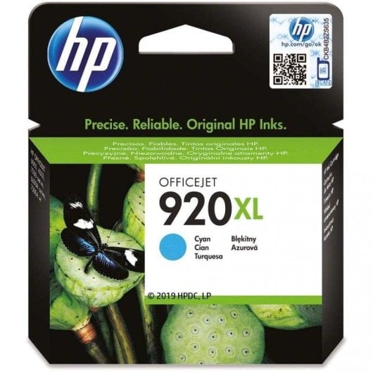 Cartucho de tinta HP 920XL Cian Alta Capacidad Original para OfficeJet
